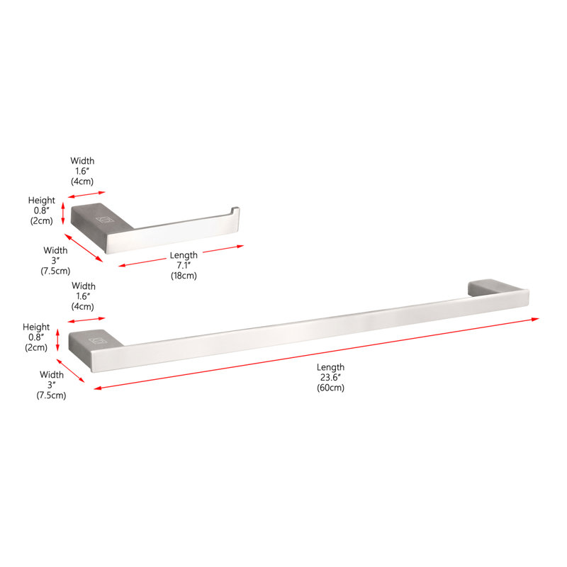 Sofia 2 - Piece Bathroom Hardware Set, Brushed Nickel