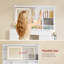 100cm Wide Dressing Table with LED Mirror, 9 Drawers 