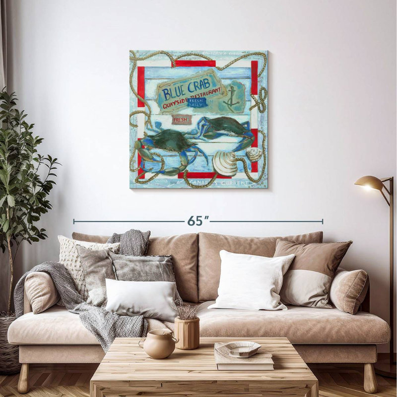 Quayside Blue Crab, 36" H x 36" W
