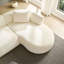 Canapé beige méridienne droite