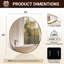 Miroir de salle de bain Kaitlee Cadre en acier inoxydable-1727364440-1711435848-1729450636