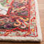 Tapis oriental ivoire / rouge en laine touffeté à la main Husson-1643606775