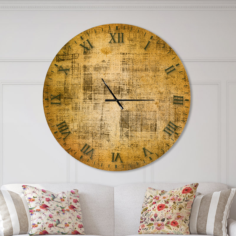 Swigart Metal Wall Clock, Oversized
