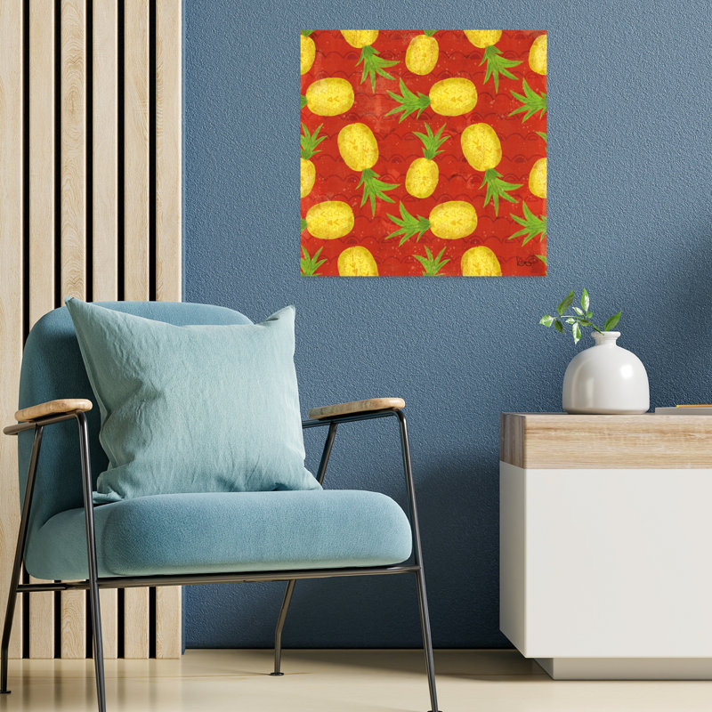 Good Vibes, motif tropical, été, art tropical, H 18 po x l 18 po