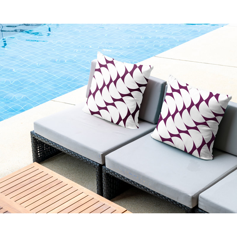 Coussin Piers, L 17 po x H 17 po, Mauve