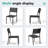 8 - Person 90.3‘’ W X 40.5'' D Aluminum Patio Dining Set With Umbrella Hole And Stackable Chairs-751610864