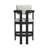 Oldfield Arm Barstool with White Fabric in Black (2 Per Carton)