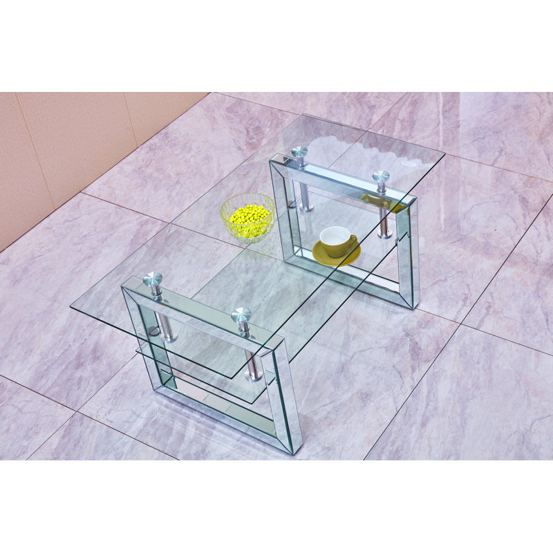 Transparent Tempered Glass Coffee Table, Coffee Table