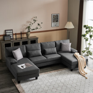 Canapé modulaire 3 pièces rembourré