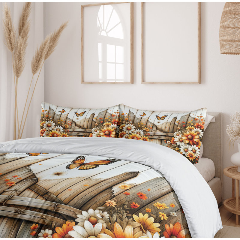 Rustic Duvet Cover, Queen Duvet Cover + 2 Standard Shams