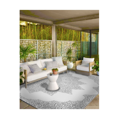 Tapis demi-étoile à motif tissé lavable
