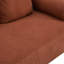3 orange, 78 pouces de long, avec 3 coussins pour le salon, la chambre à coucher, un appartement - confortable et polyvalent