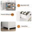 57.9" Sideboard With 3 Drawers, Adjustable Shelf-1534469011