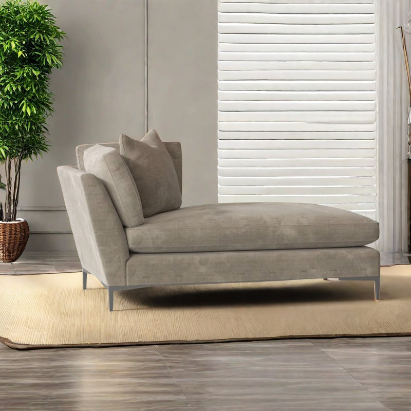 Élégante chaise en bouleau, Orienté à gauche (vu de face), Kaki
