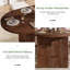 63-Inch Oval Solid Wood Dining Table