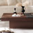 Luxury stone solid wood simple coffee table
