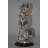Kristopher Clown Plays the Drams Resin Statue Silver finish - Size: 6"L x 6"W x 16"H.