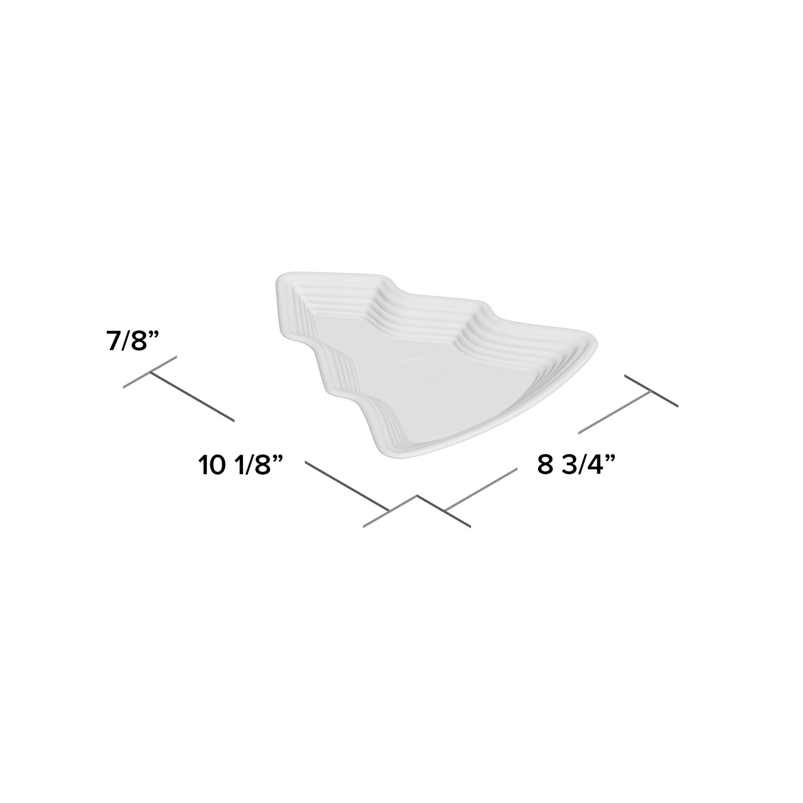 Christmas 9" Ceramic Salad Plate, White