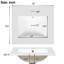 Meuble-lavabo compact de 20 pouces avec rangement intelligent, tiroir à fermeture en douceur et porte à double couche pour un rangement optimal Poignée élégante, mécanisme, petite organisation de tiroir-1752083458