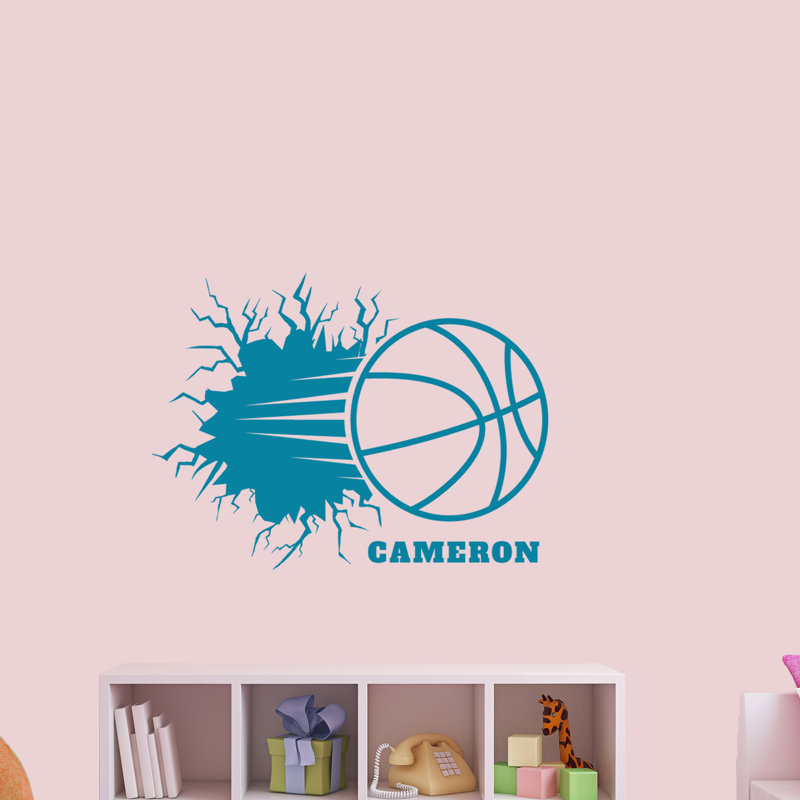 Décalcomanie murale Kincannon, Bleu sarcelle