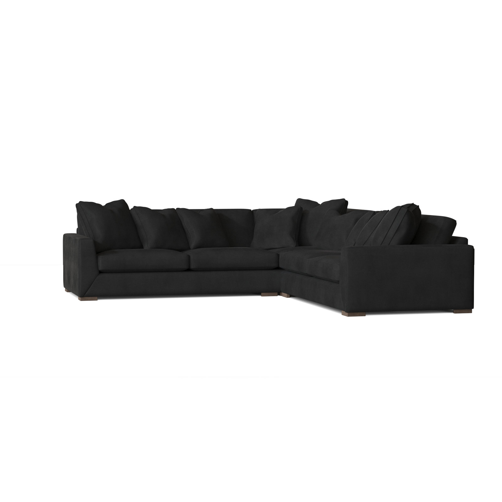 Nicolette Upholstered L-Sectional, Akiko Graphite Performance 5534-011, Aged Gray