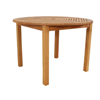 Table de salle à manger ronde en bois Meranti