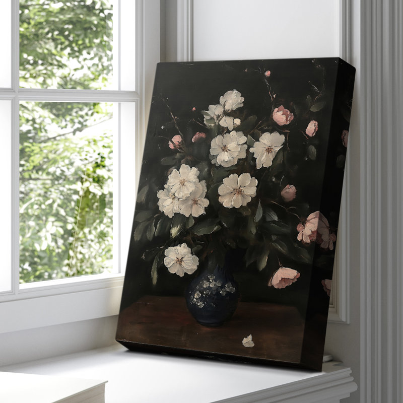 Toile tendue avec châssis Floral XXV III, H 60 po x l 40 po
