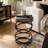 Traun Upholstered Counter Stool with Metal Frame-1383155457-1383155456