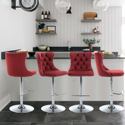 360°Swivel Adjustable Counter Height Bar Stools