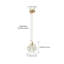 1 luminaire suspendu en forme de fleur en cuivre à intensité variable-713846496-713846510