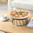 Round Solid Wood Serving Cake Stand