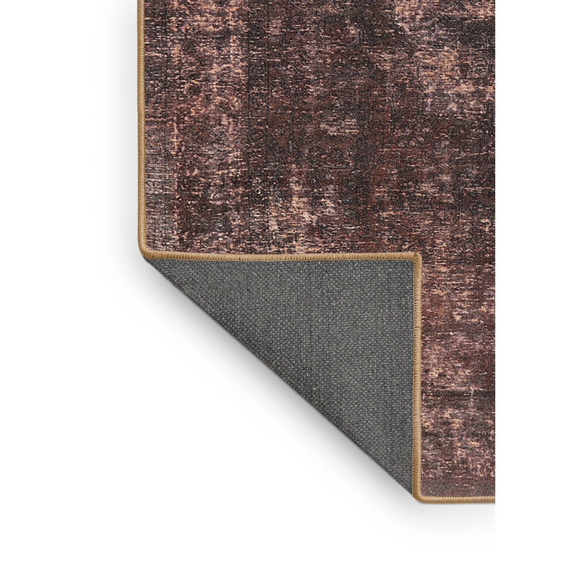 Tapis oriental brun foncé Rhythm, Rectangle 6 pi x 9 pi