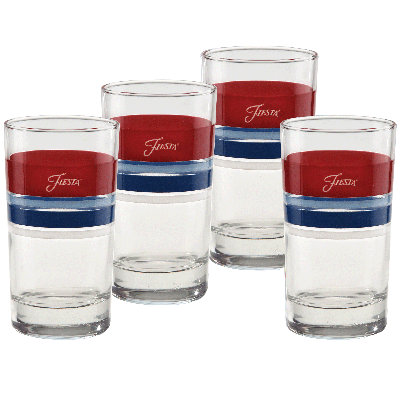 Fiesta Americana Edgeline 7-Ounce Juice Glass Set of 4