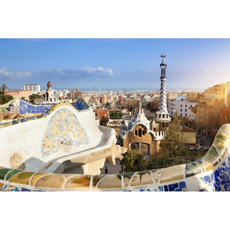 «Park Guell» par Johnkellerman - Photographie sur toile tendue, H 8 po x l 12 po