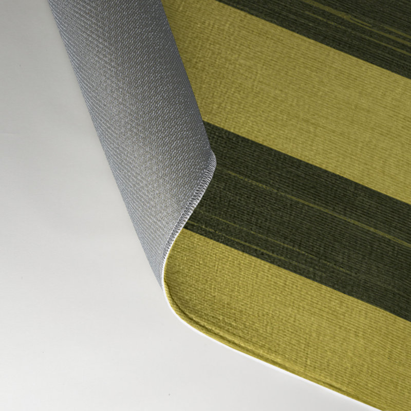 HorizontalStripes Brown Indoor and Outdoor Area Rug, Rectangle 3' x 5'