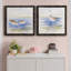 Oiseaux de rivage croquis I - ensemble de 2 peintures sur toile encadrées-1420875525-1420875551