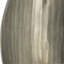 Élégant vase ovale ciselé en aluminium de 9,5 x 5,5 x 12 pouces, parfait pour les décors modernes et les arrangements floraux
