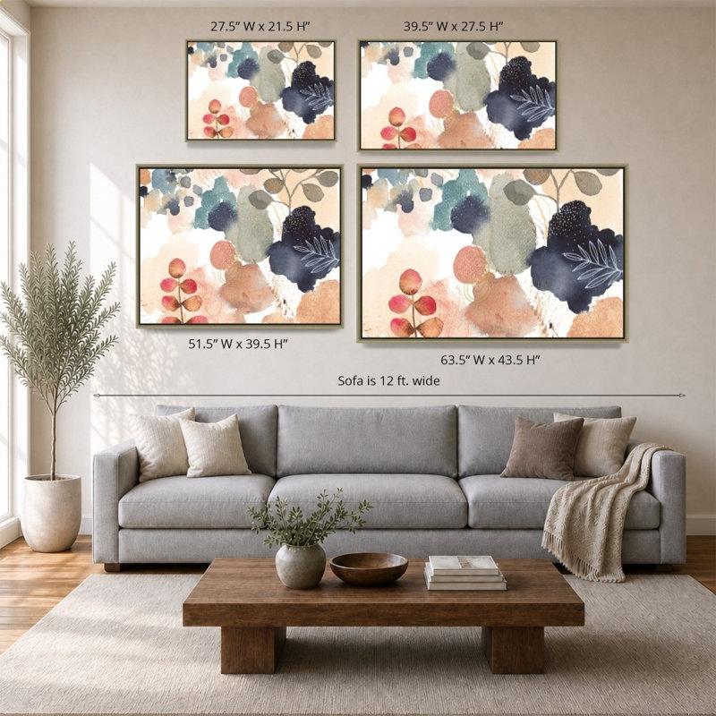 «Serene Nature IV» par Laura Horn - impression sur toile, H 28 po x l 40 po, Champagne
