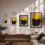 Sun Over City Modern - Framed Print-1071917606-1071917609