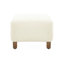 Repose-pieds confortable, blanc
