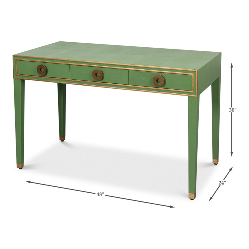 Shagreen Writing Desk, Green