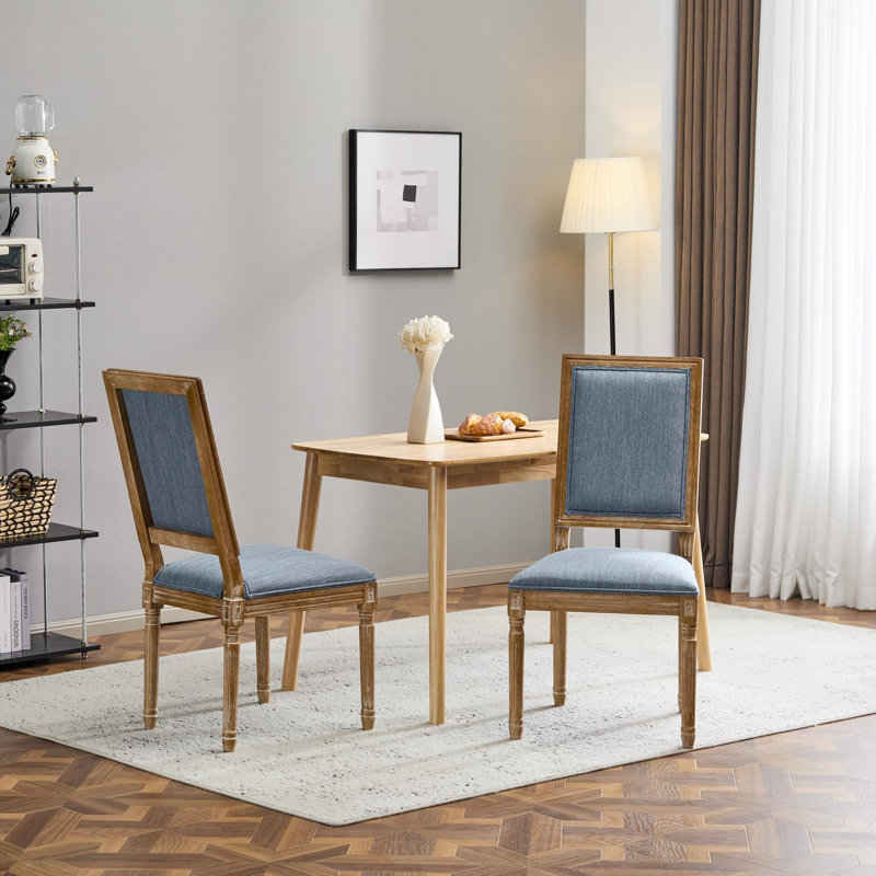 French Country Dining Chair, Slate Blue