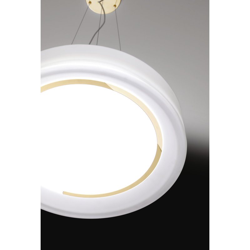 Messer 3 - Light Drum Pendant, Gold, Bulb: 3 x E27 42W (not included)