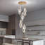 Lustre 5 lumières en acrylique moderne à intensité variable doré-1026017437-1026017436-1026017424