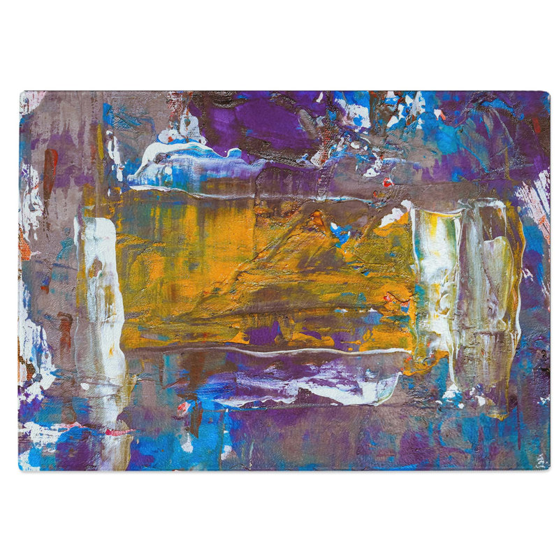 Tempered Glass Art Painting Vol.143 Chopping Board, 39 cm W x 28.5 cm L