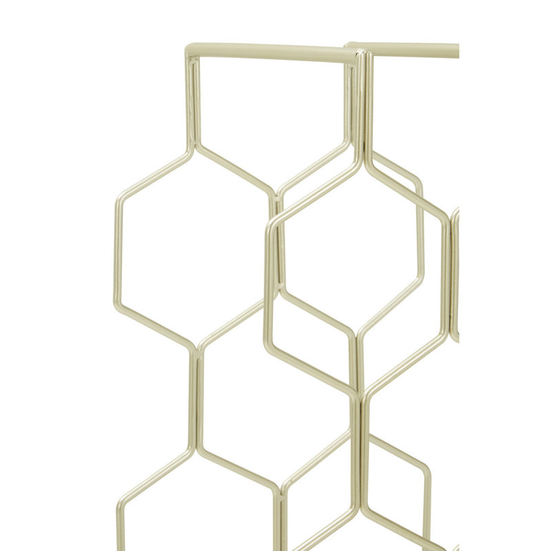 GrangeoverSands Tabletop Wine Bottle Rack in Golden