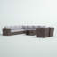 Ensemble de conversation pour 8 personnes avec coussins Annia Wicker