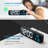 Digital Clock, Large Display Digital Clock, Wired Black + Blue Numbers