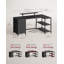 L Shaped Corner Desk with 4 Drawers and Power Outlets-1994465956