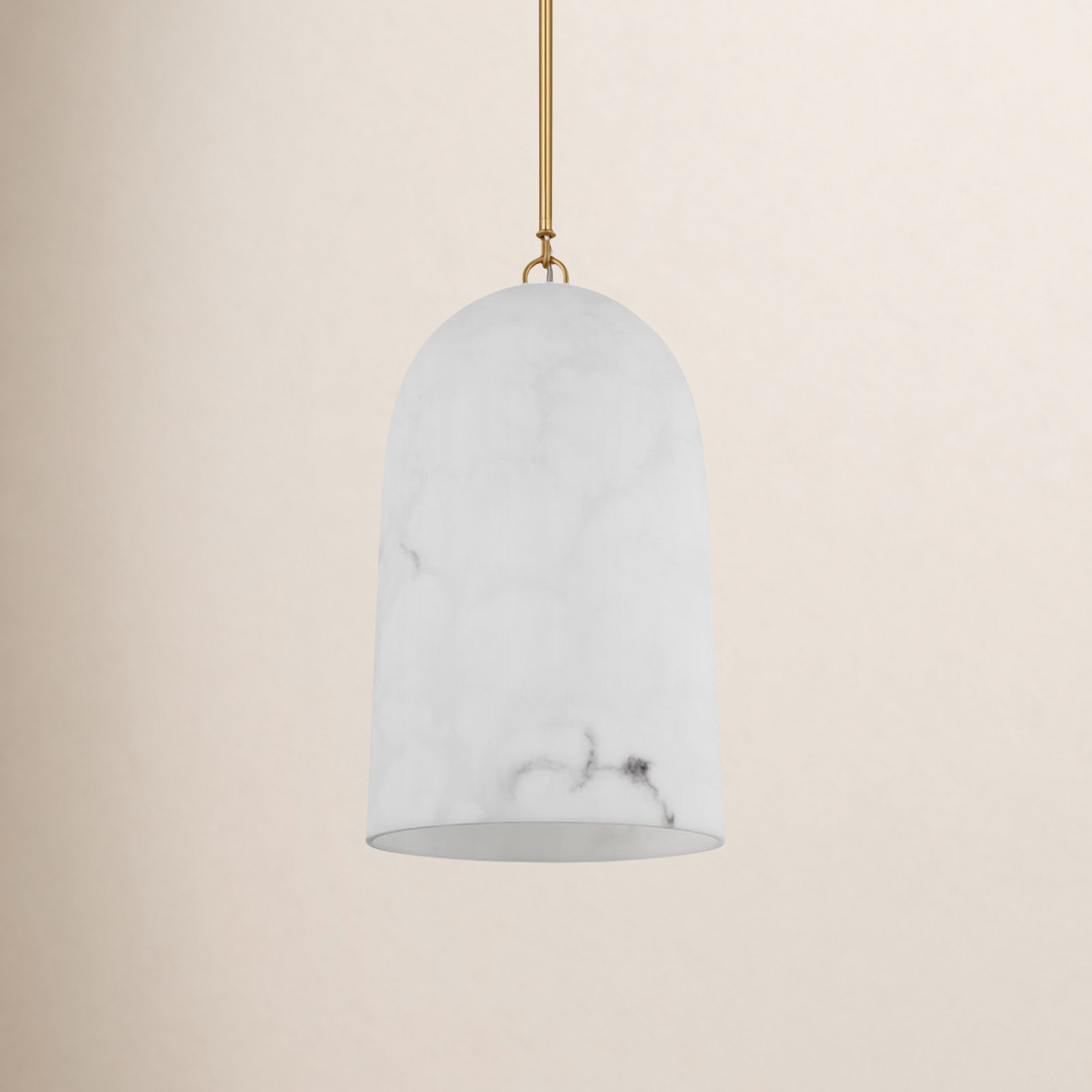 Philomena Pendant, Burnished Brass, 72.88" H x 18.13" W x 18.13" D